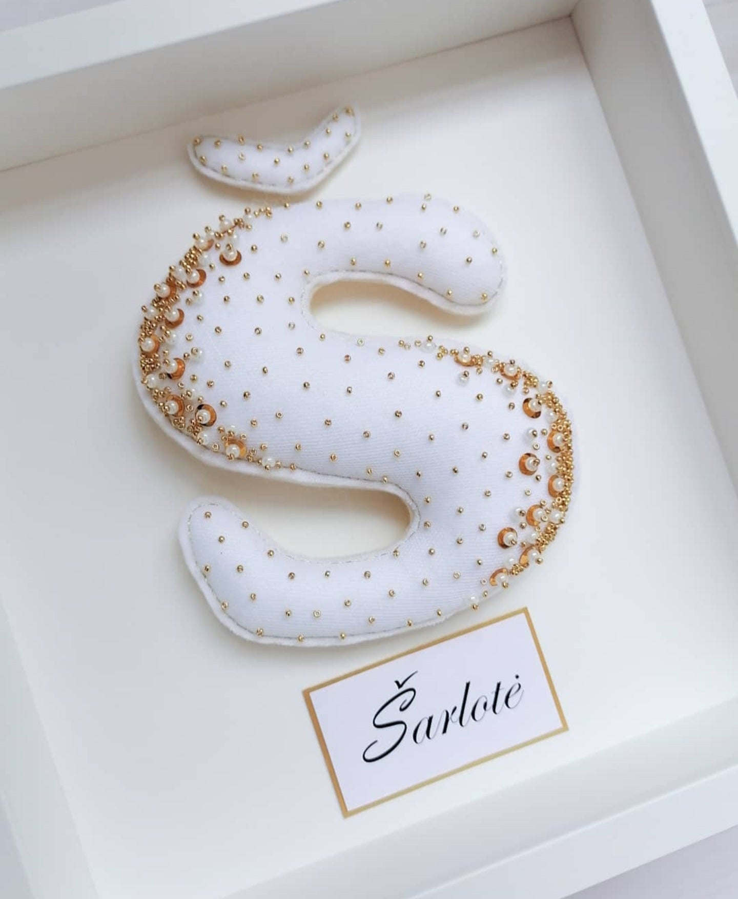 Gold first letter