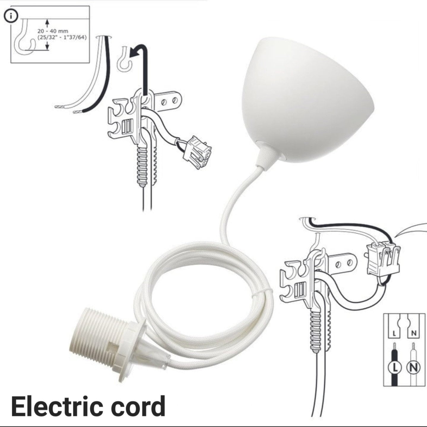 White and pink lamp - air balloon