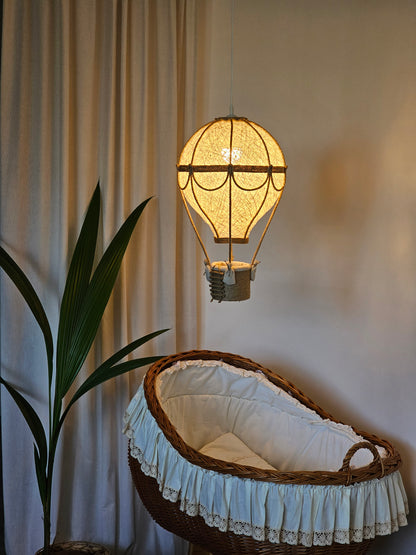 A lamp in natural colors - a balloon with less decor