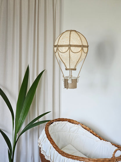 A lamp in natural colors - a balloon with less decor