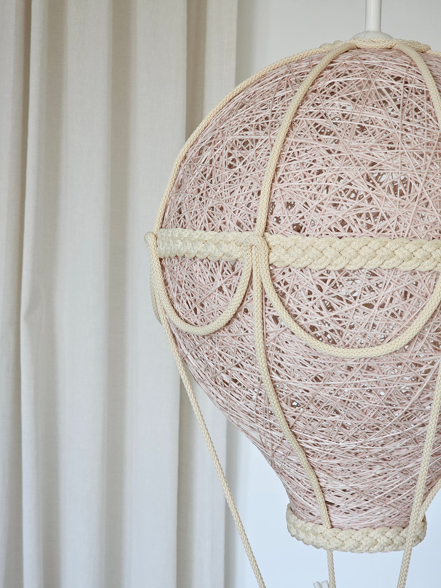 Light pink and cream lamp - air balloon