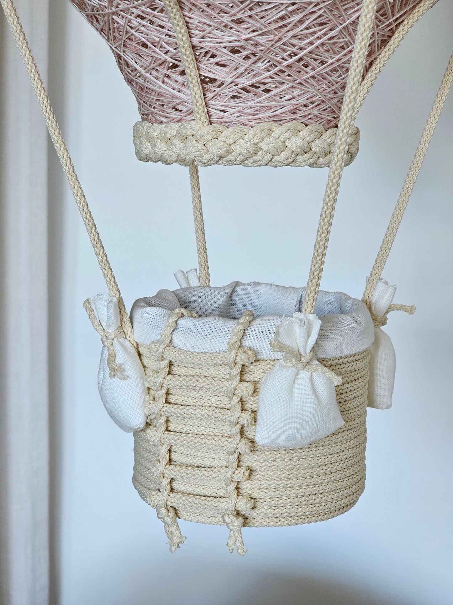 Light pink and cream lamp - air balloon