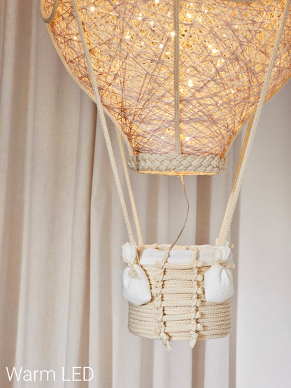 Light pink and cream lamp - air balloon