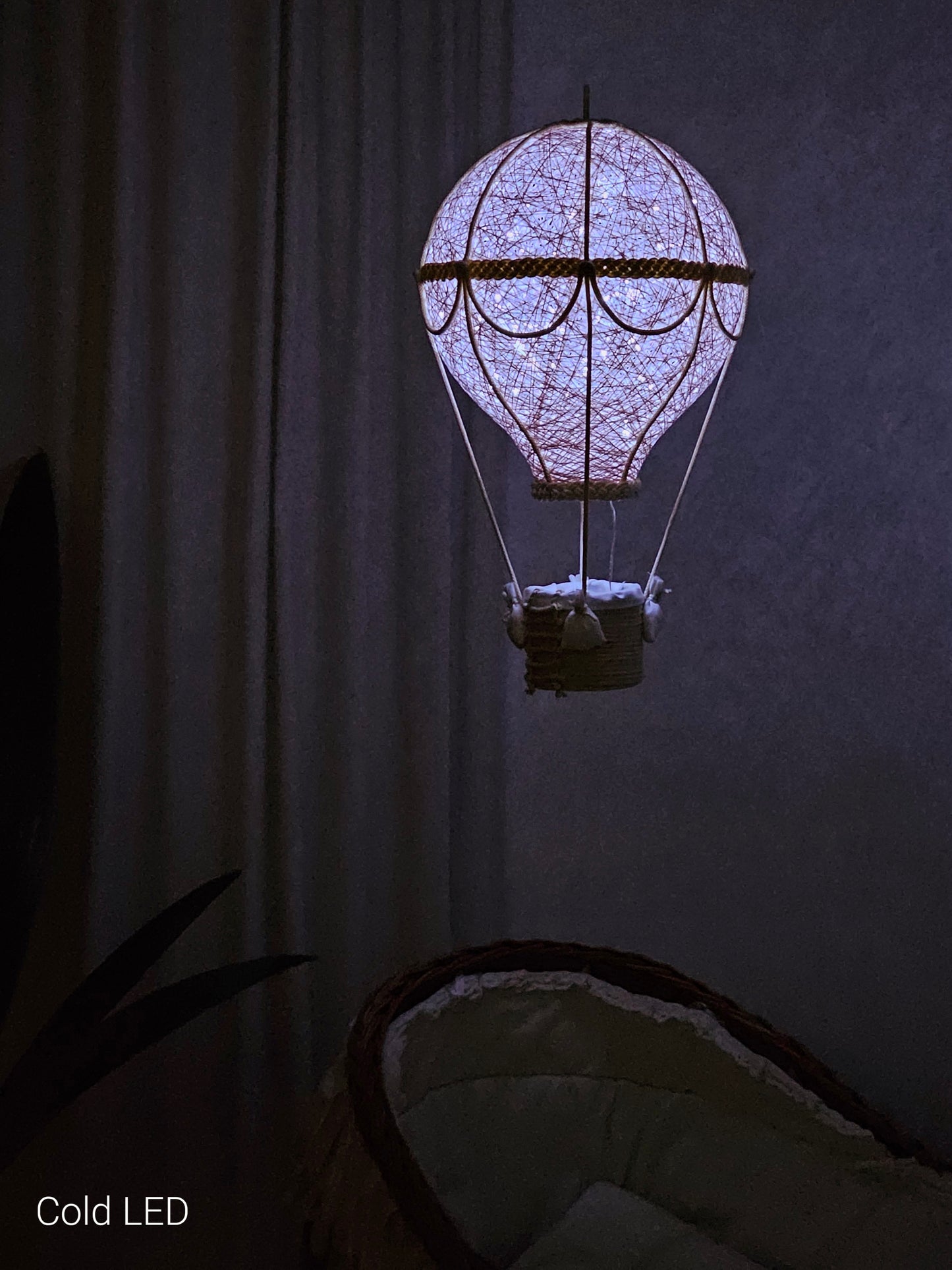 Light pink and cream lamp - air balloon