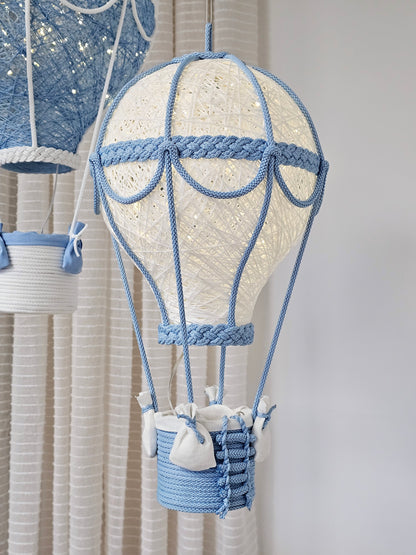 White and blue lamp - air balloon