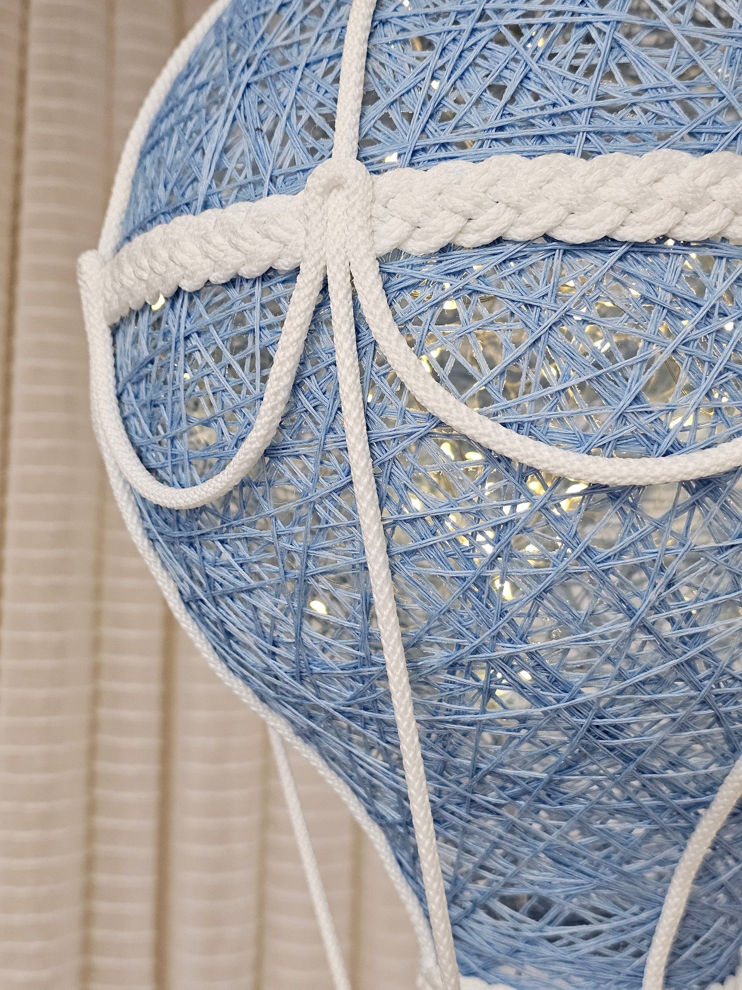 Blue and white lamp - air balloon