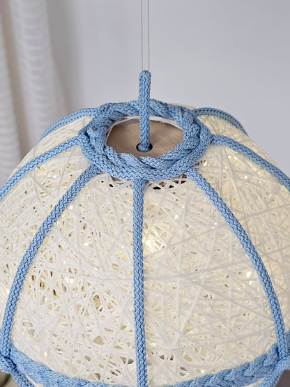 White and blue lamp - air balloon