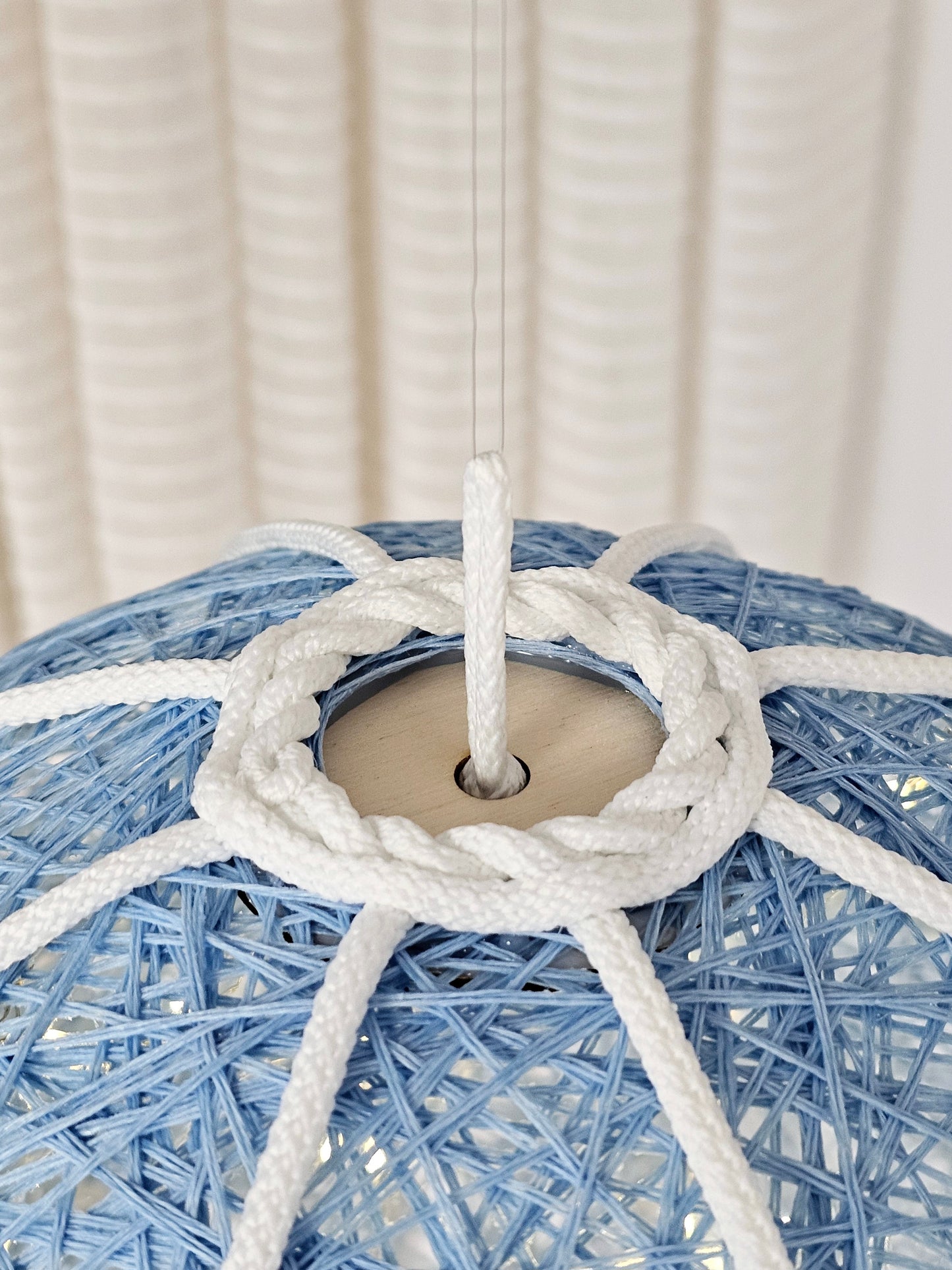 Blue and white lamp - air balloon