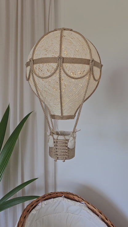 A lamp in natural colors - a balloon with less decor