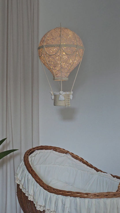 Light pink and cream lamp - air balloon