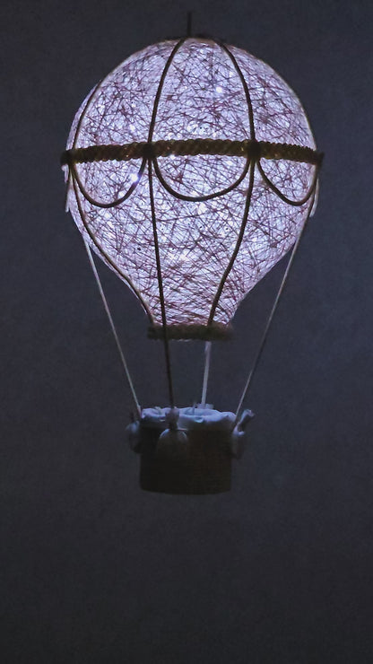 Light pink and cream lamp - air balloon