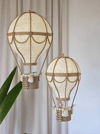 A set of natural color lamps - balloons in two sizes with less decor