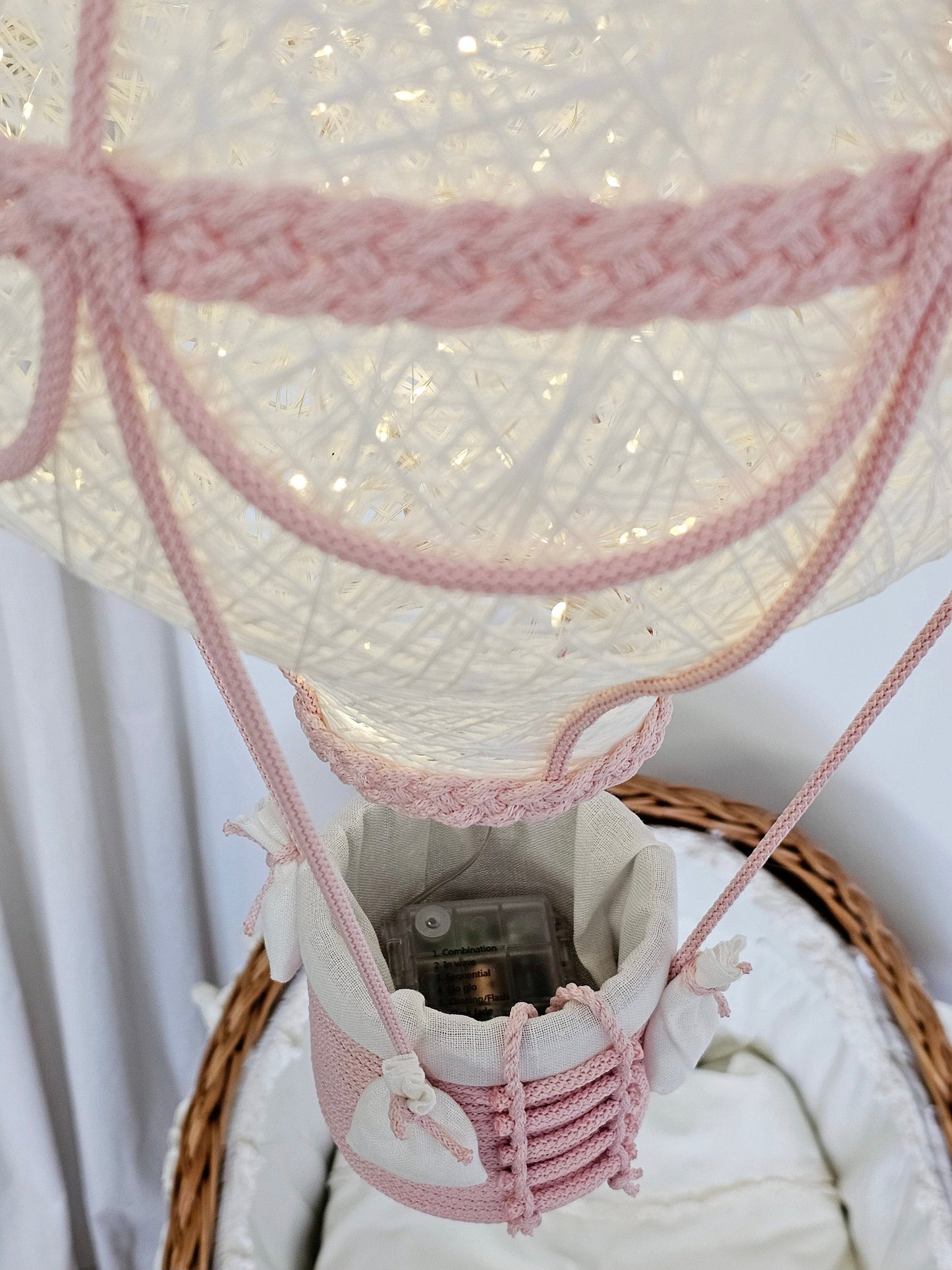 White and pink lamp - air balloon