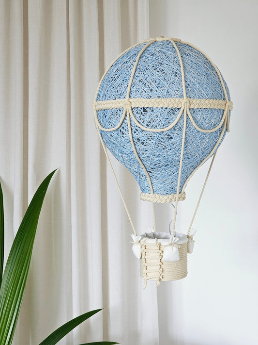 Light blue and cream lamp - balloon